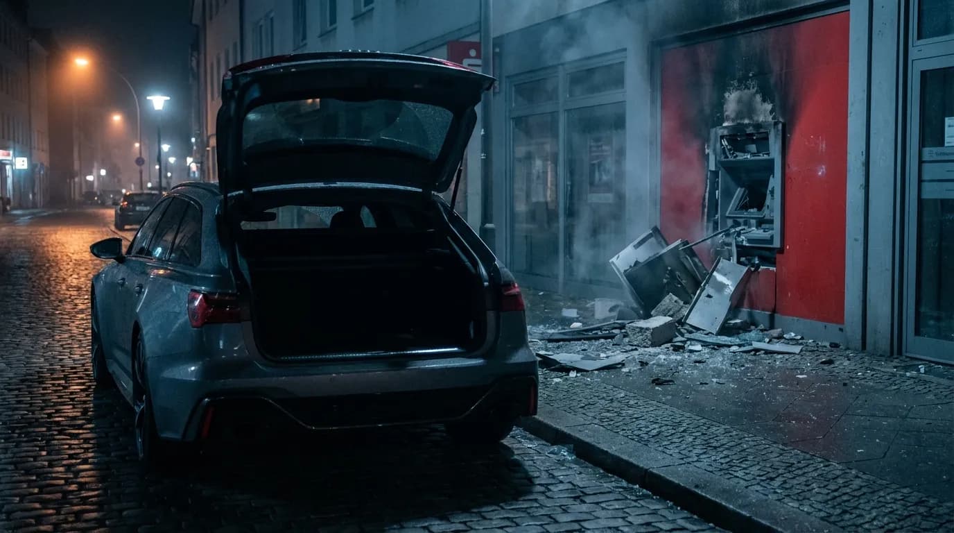 Audi vehicles used in ATM bombing raids across Germany